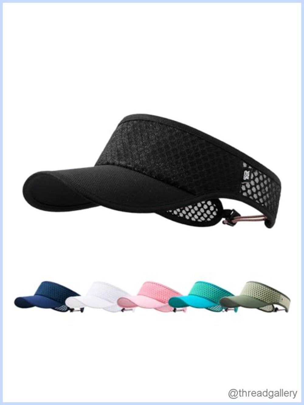 Moisture Wicking Sun Visor Hat, Lightweight Sports Cap